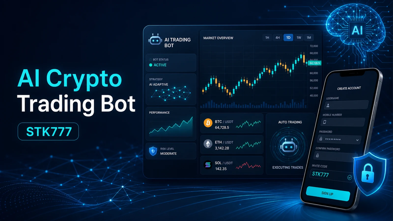 AI Crypto Trading Bot dashboard and registration guide